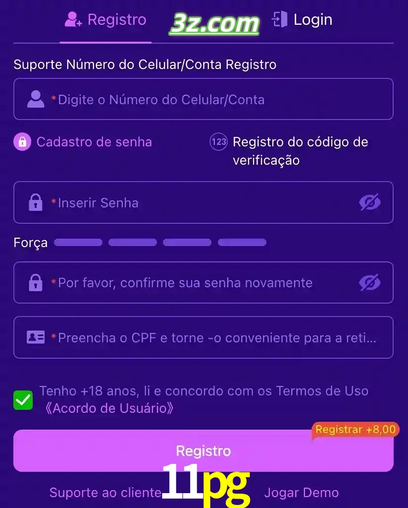 bonus de cadastro imediato